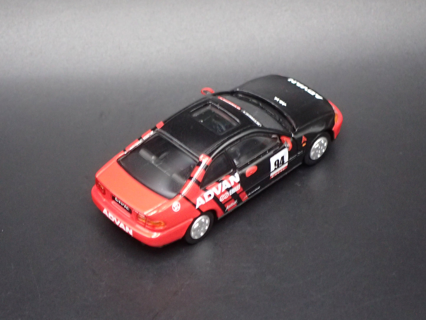 1991-1995 HONDA CIVIC COUPE EJI ADVAN 1:64 SCALE COLLECTIBLE DIORAMA DIECAST MODEL CAR