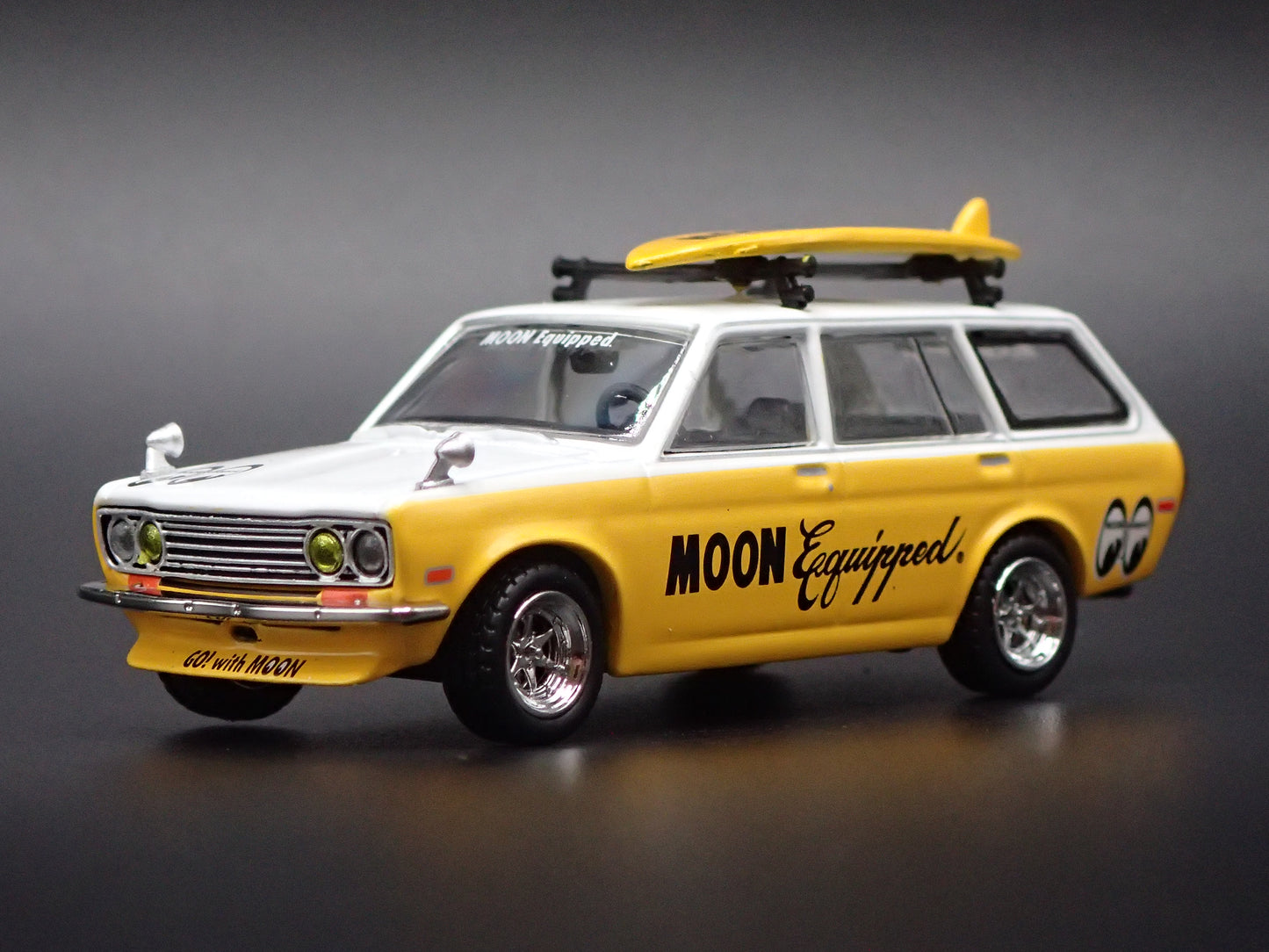 1968-1973 DATSUN 510 STATION WAGON MOONEYES 1:64 SCALE DIECAST MODEL CAR