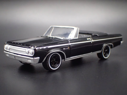 1965 65 DODGE CORONET CONVERTIBLE BLACK 1:64 SCALE DIECAST MODEL CAR