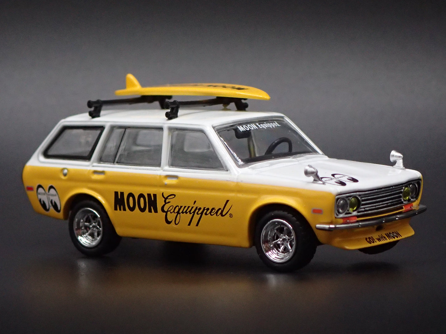 1968-1973 DATSUN 510 STATION WAGON MOONEYES 1:64 SCALE DIECAST MODEL CAR