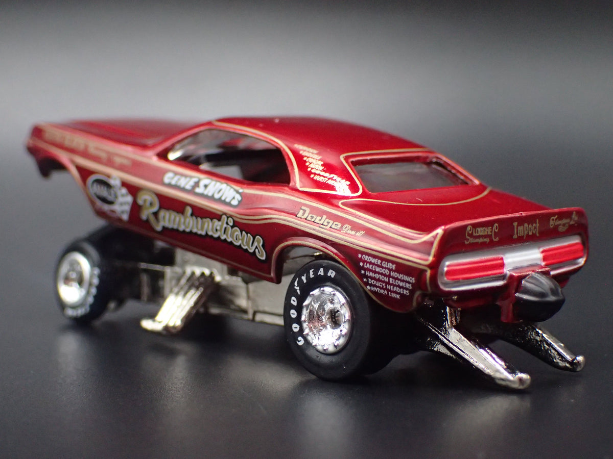 1969 69 DODGE CHARGER FUNNY CAR NHRA RAMBUNCTIOUS 1:64 SCALE DIECAST MODEL CAR