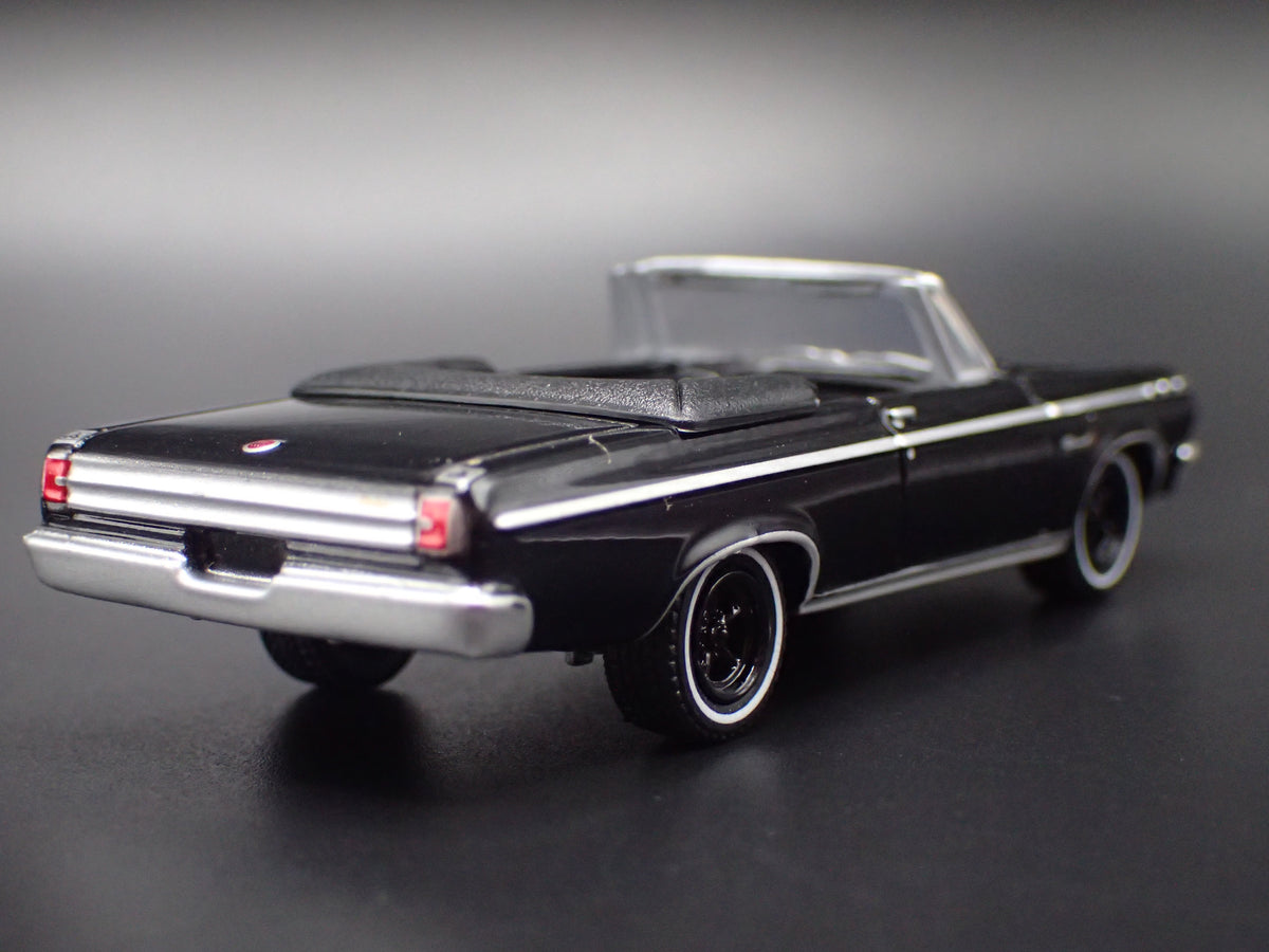 1965 65 DODGE CORONET CONVERTIBLE BLACK 1:64 SCALE DIECAST MODEL CAR