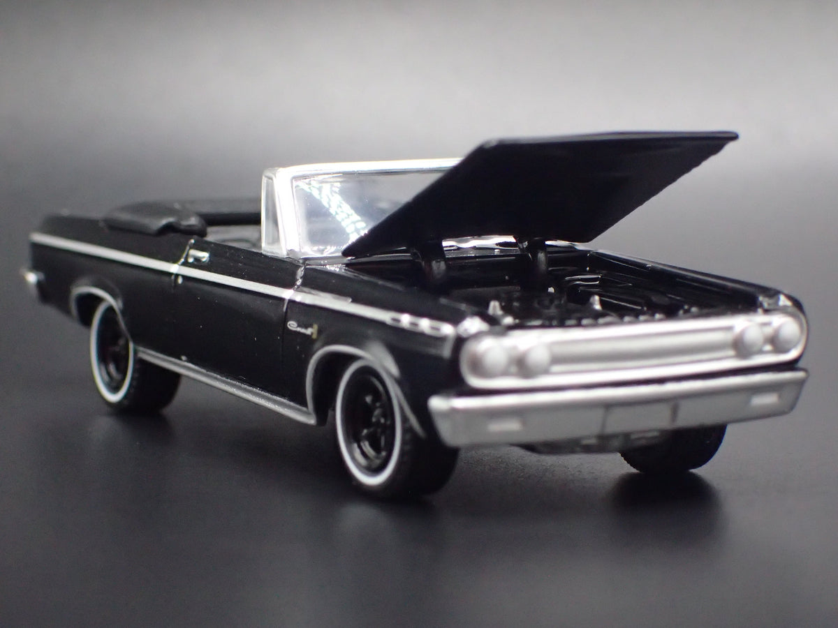 1965 65 DODGE CORONET CONVERTIBLE BLACK 1:64 SCALE DIECAST MODEL CAR