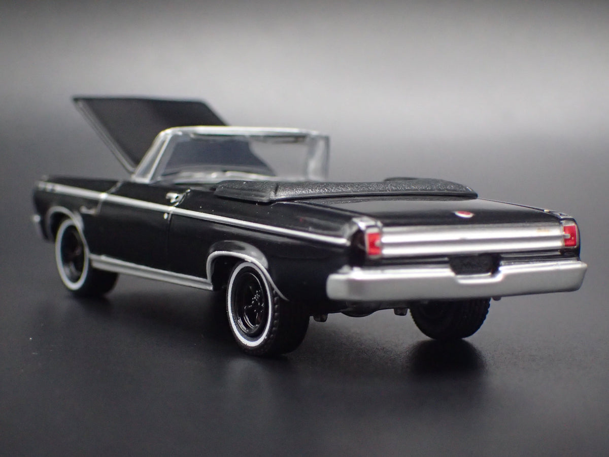 1965 65 DODGE CORONET CONVERTIBLE BLACK 1:64 SCALE DIECAST MODEL CAR