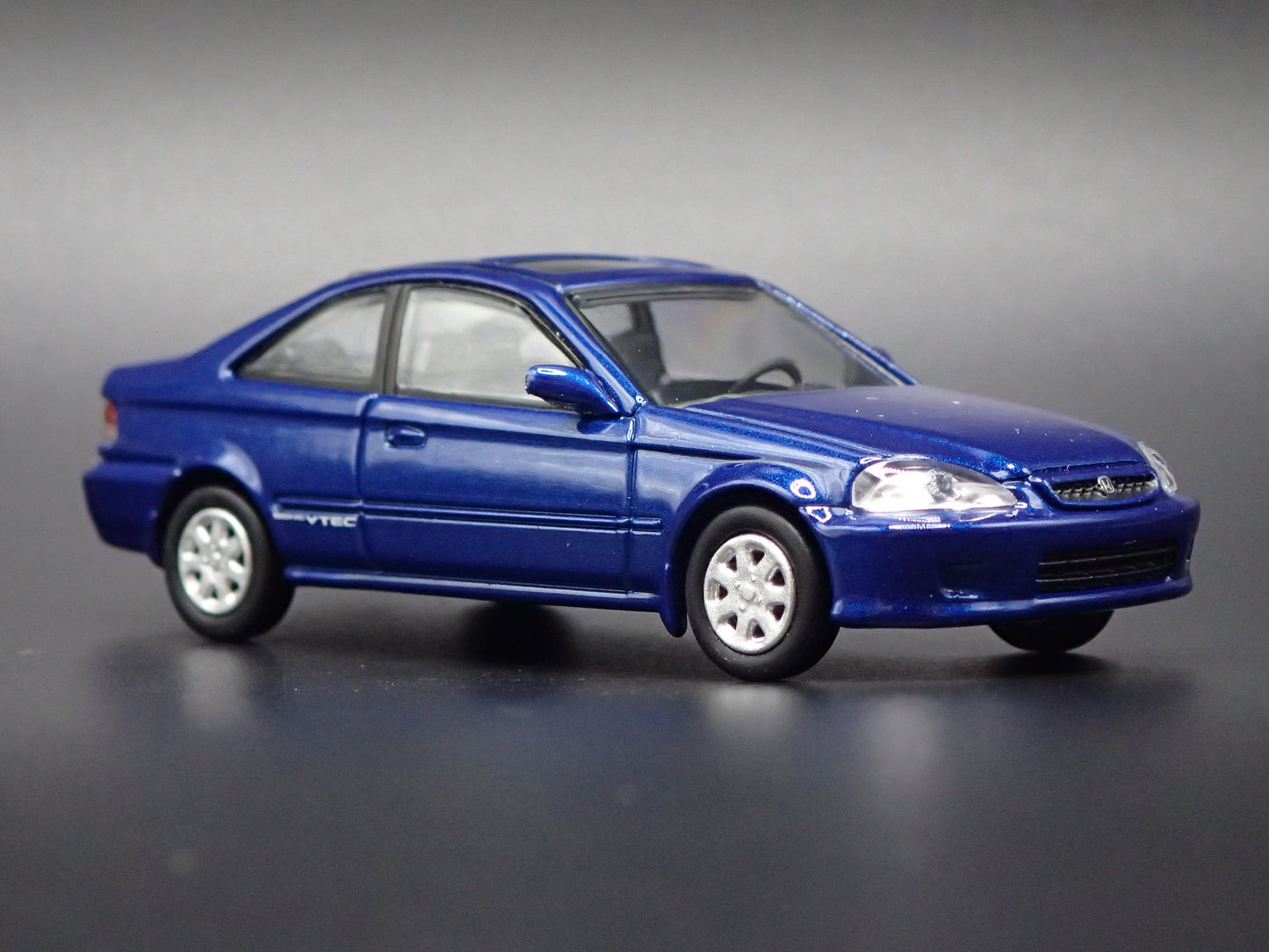 1996-2000 HONDA CIVIC SI COUPE BLUE 1/64 SCALE COLLECTIBLE DIECAST MODEL CAR