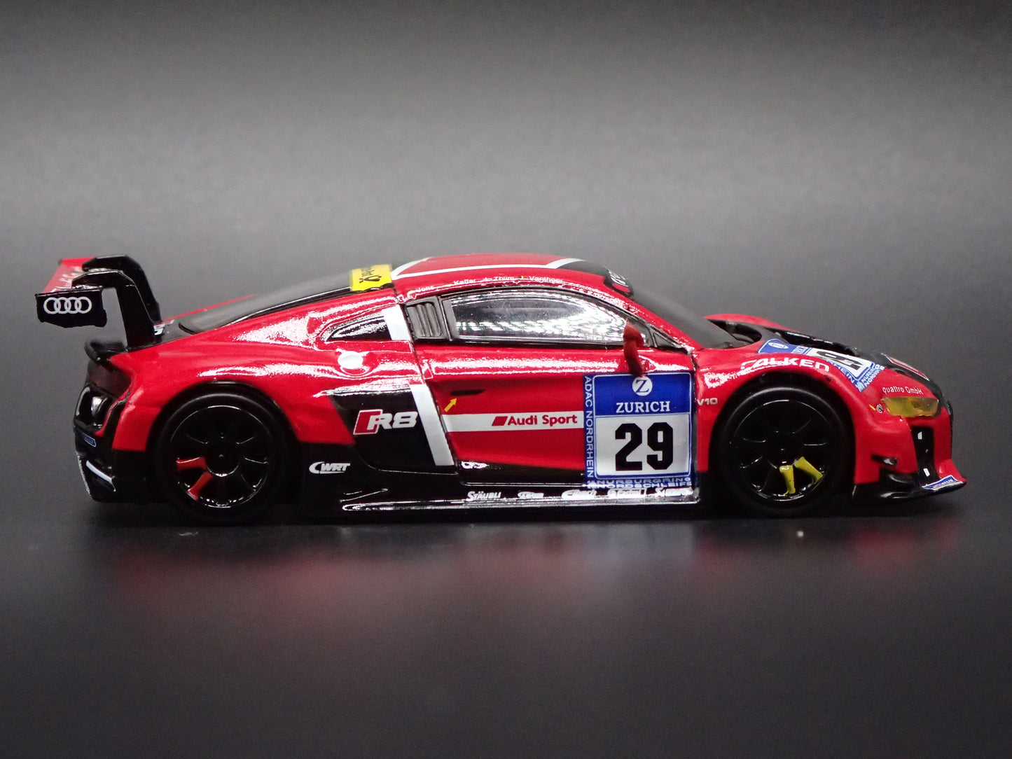 2015 15 AUDI R8 LMS #29 NURBURGRING TEAM WRT 1:64 SCALE DIECAST MODEL CAR