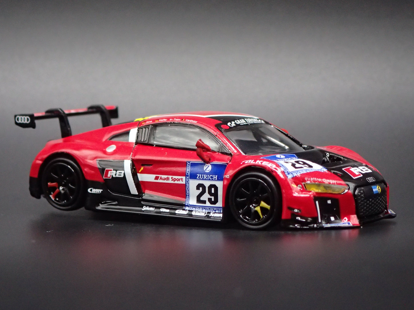 2015 15 AUDI R8 LMS #29 NURBURGRING TEAM WRT 1:64 SCALE DIECAST MODEL CAR