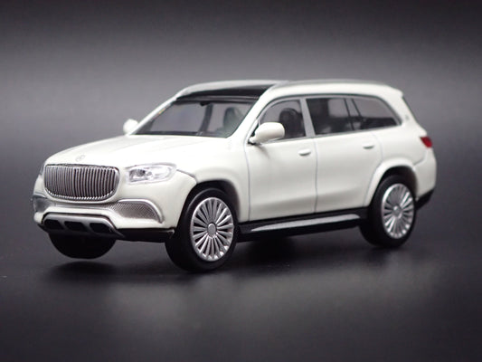 2020-2025 MERCEDES MAYBACH GLS 600 SUV WHITE 1:64 SCALE DIORAMA DIECAST MODEL CAR