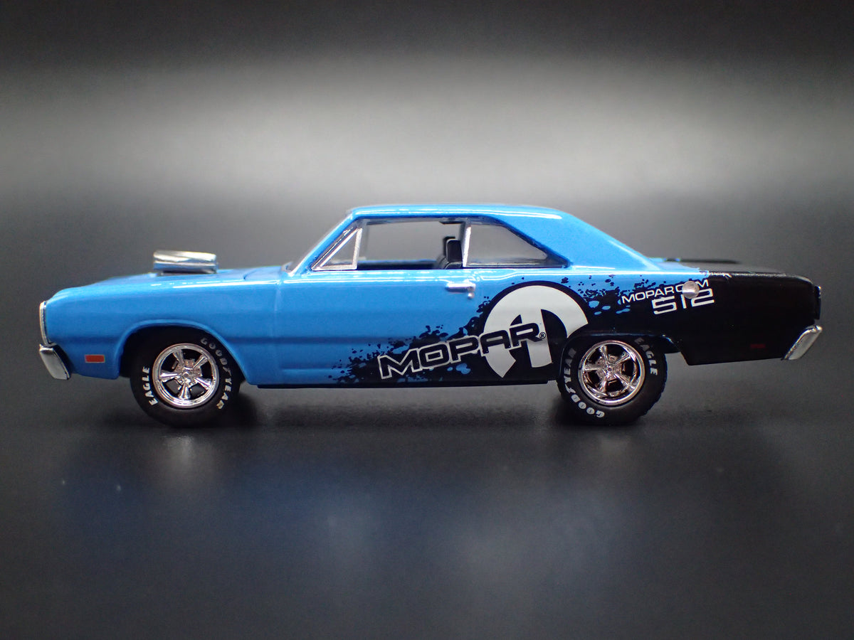 1969 69 DODGE DART SWINGER 340 BLUE 1:64 SCALE COLLECTIBLE DIECAST MODEL CAR