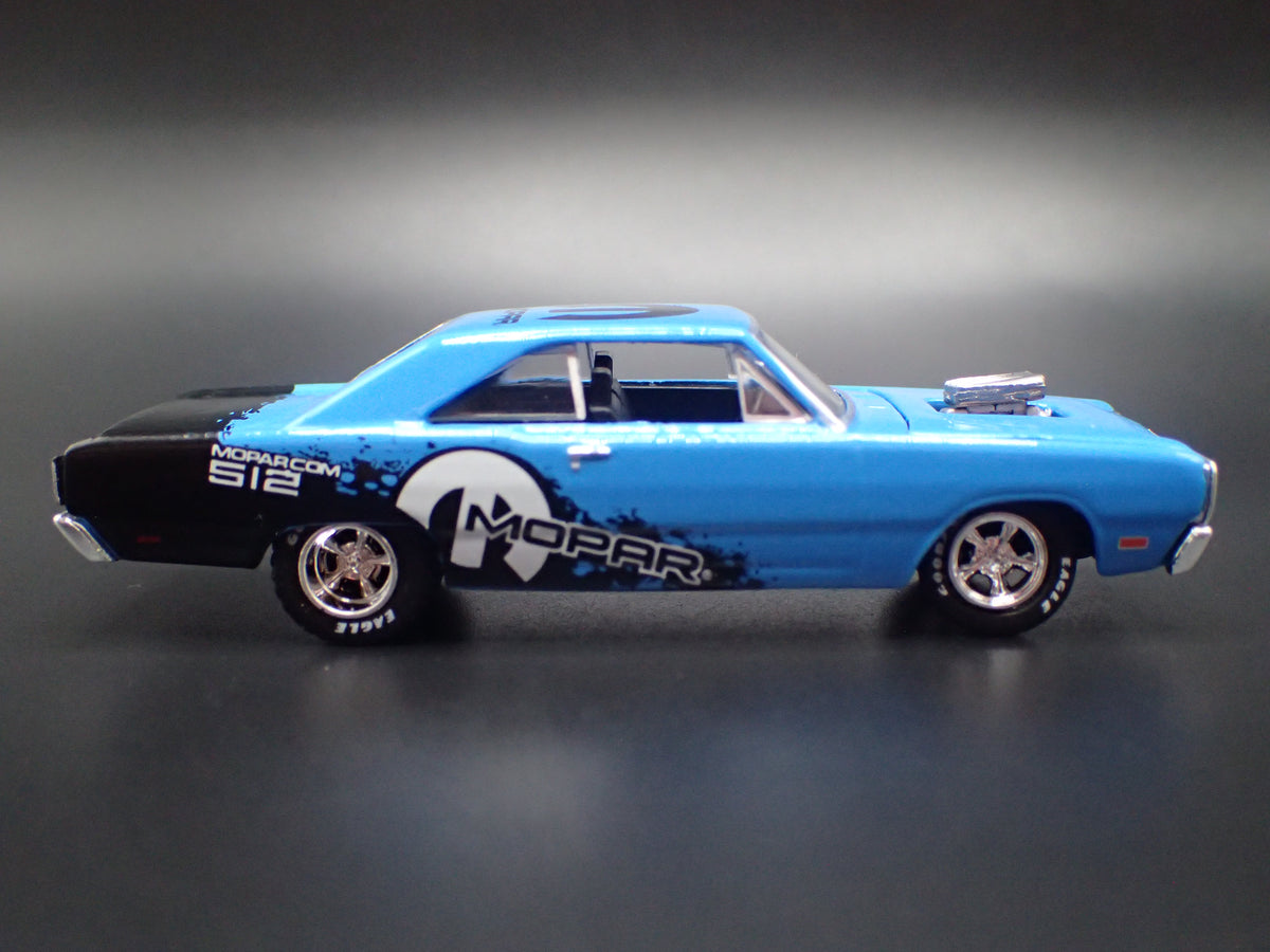 1969 69 DODGE DART SWINGER 340 BLUE 1:64 SCALE COLLECTIBLE DIECAST MODEL CAR