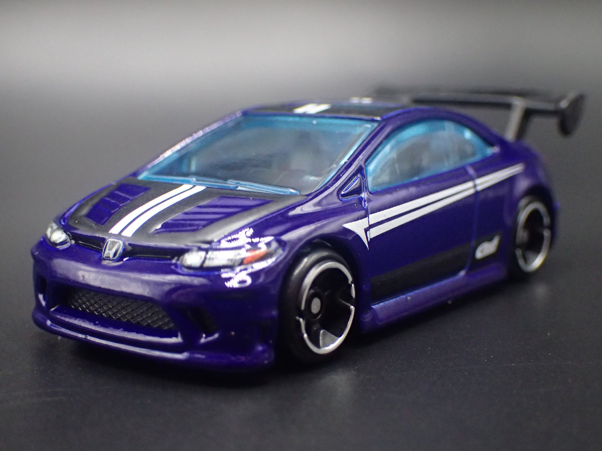 HONDA CIVIC SI 2 TWO DOOR PURPLE 1:64 SCALE COLLECTIBLE DIORAMA DIECAST MODEL CAR