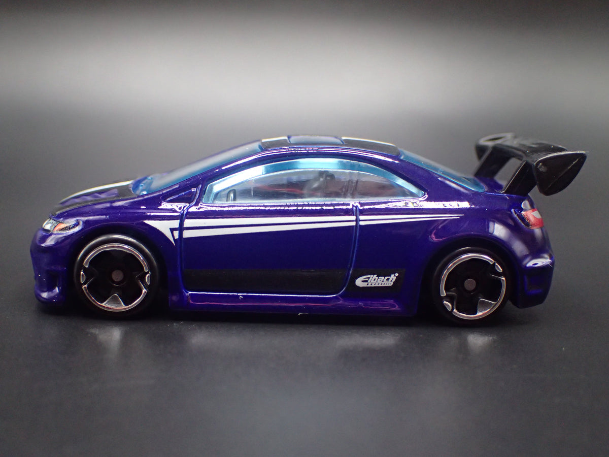 HONDA CIVIC SI 2 TWO DOOR PURPLE 1:64 SCALE COLLECTIBLE DIORAMA DIECAST MODEL CAR
