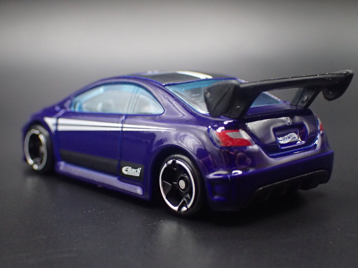 HONDA CIVIC SI 2 TWO DOOR PURPLE 1:64 SCALE COLLECTIBLE DIORAMA DIECAST MODEL CAR