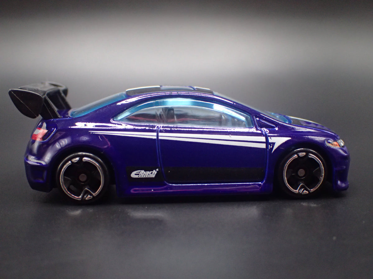 HONDA CIVIC SI 2 TWO DOOR PURPLE 1:64 SCALE COLLECTIBLE DIORAMA DIECAST MODEL CAR