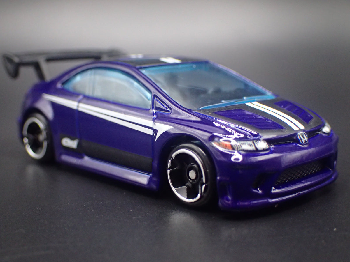 HONDA CIVIC SI 2 TWO DOOR PURPLE 1:64 SCALE COLLECTIBLE DIORAMA DIECAST MODEL CAR