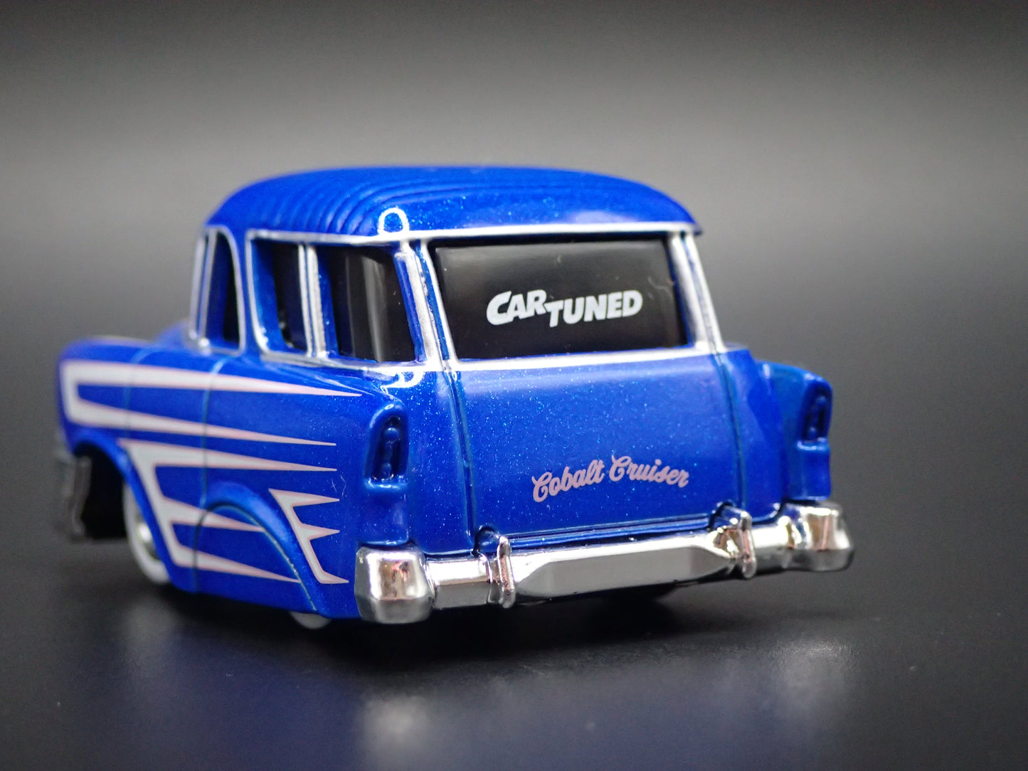 1956 56 CHEVY CHEVROLET NOMAD WAGON TUNED 1:64 SCALE DIORAMA DIECAST MODEL CAR