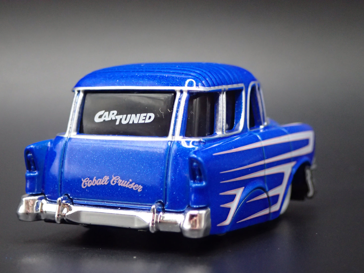1956 56 CHEVY CHEVROLET NOMAD WAGON TUNED 1:64 SCALE DIORAMA DIECAST MODEL CAR