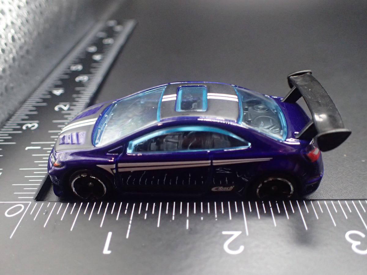 HONDA CIVIC SI 2 TWO DOOR PURPLE 1:64 SCALE COLLECTIBLE DIORAMA DIECAST MODEL CAR