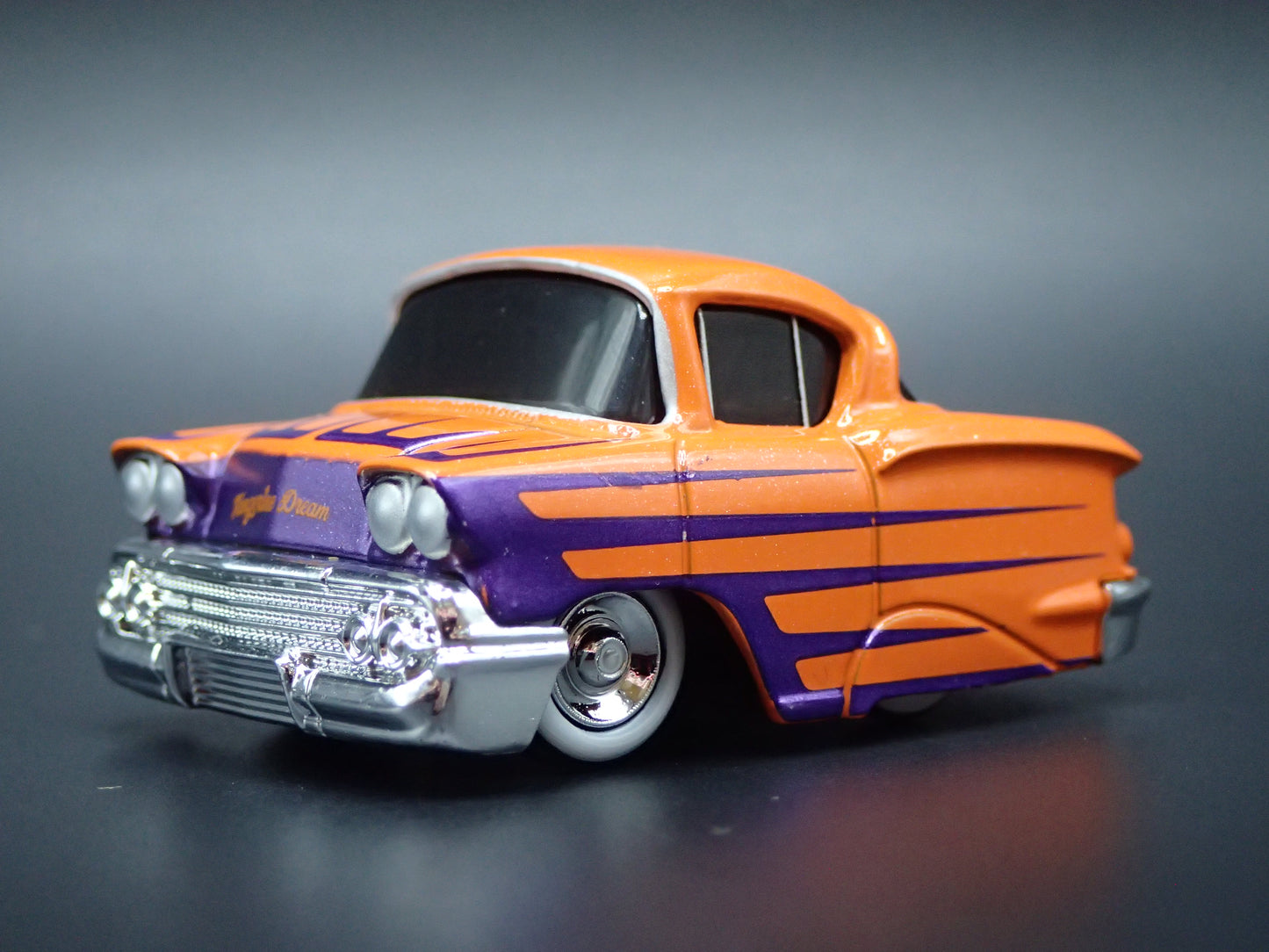 1958 58 CHEVY CHEVROLET IMPALA CAR TUNED 1:64 SCALE DIORAMA DIECAST MODEL CAR