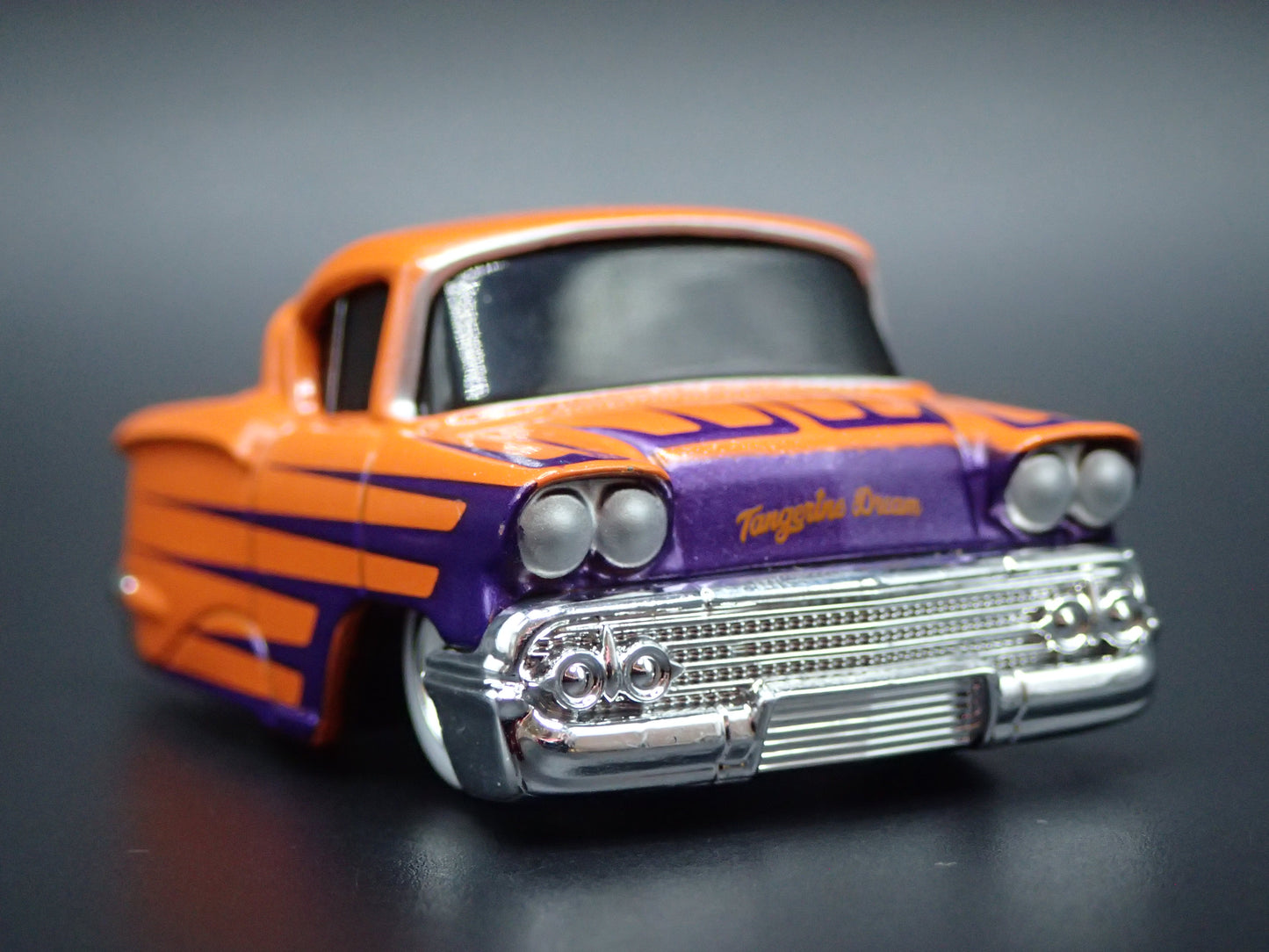 1958 58 CHEVY CHEVROLET IMPALA CAR TUNED 1:64 SCALE DIORAMA DIECAST MODEL CAR
