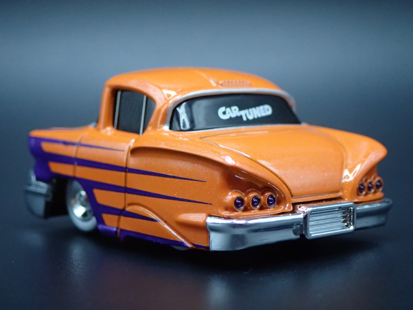 1958 58 CHEVY CHEVROLET IMPALA CAR TUNED 1:64 SCALE DIORAMA DIECAST MODEL CAR
