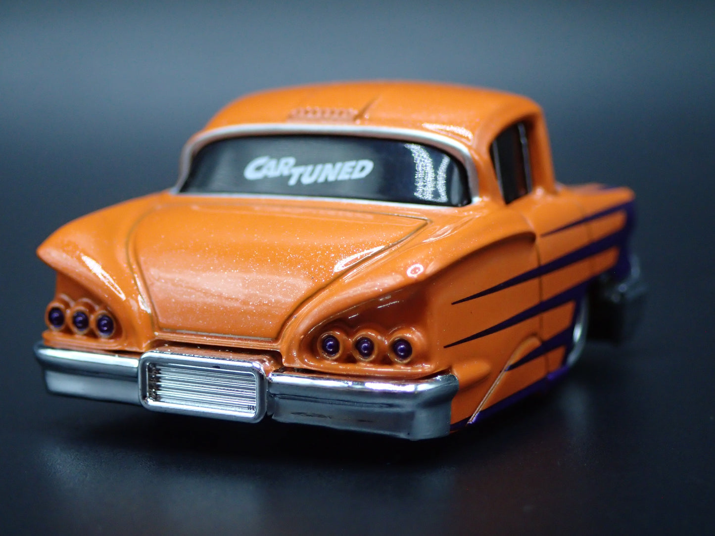 1958 58 CHEVY CHEVROLET IMPALA CAR TUNED 1:64 SCALE DIORAMA DIECAST MODEL CAR