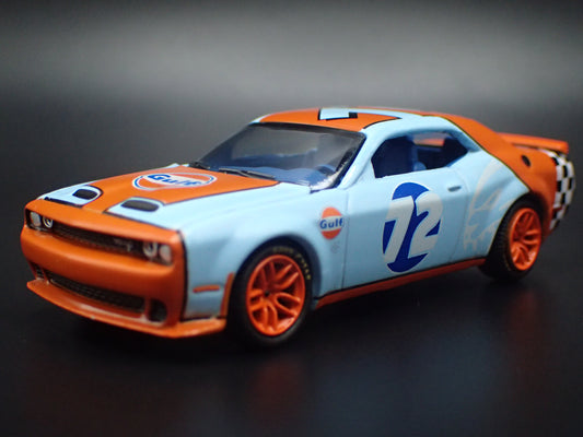 2011-2023 DODGE CHALLENGER SRT HELLCAT GULF 1/64 SCALE DIECAST MODEL CAR