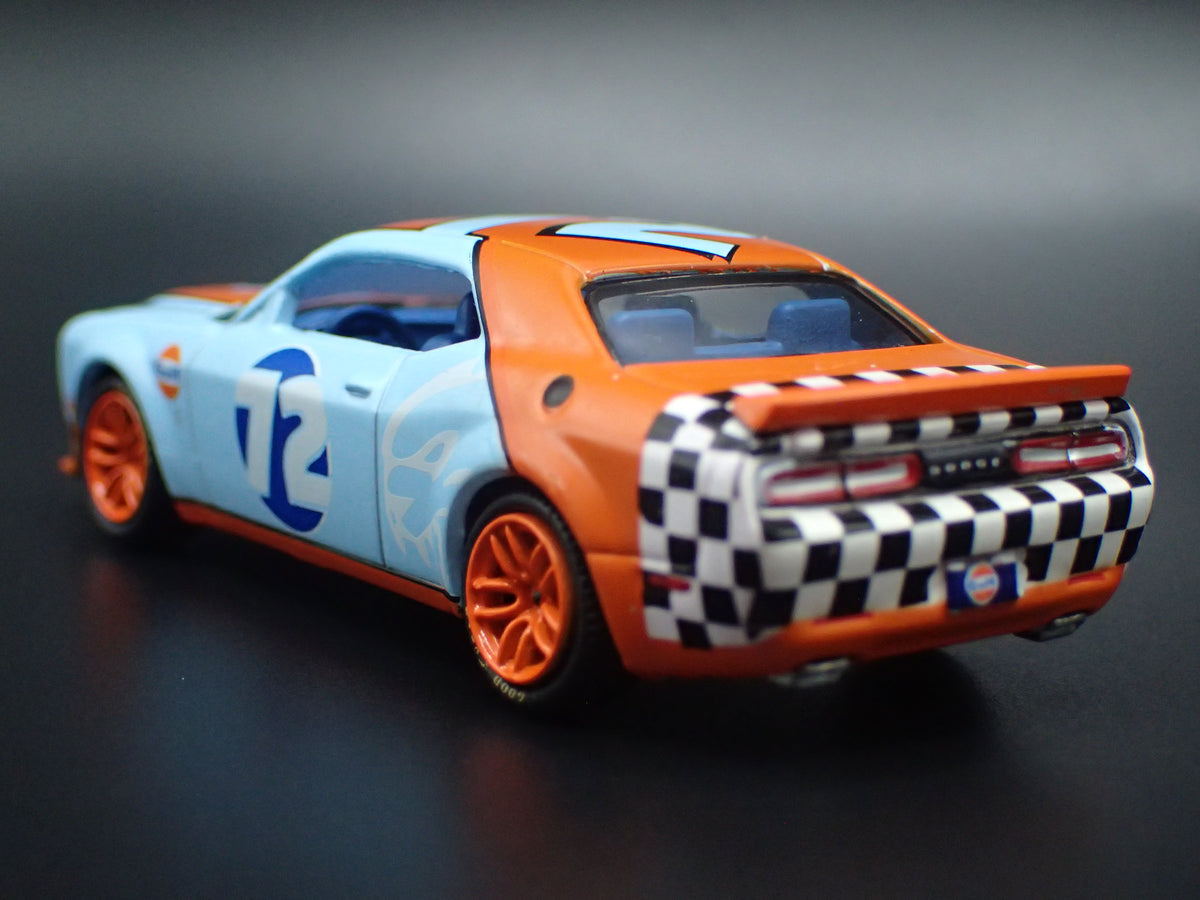 2011-2023 DODGE CHALLENGER SRT HELLCAT GULF 1/64 SCALE DIECAST MODEL CAR