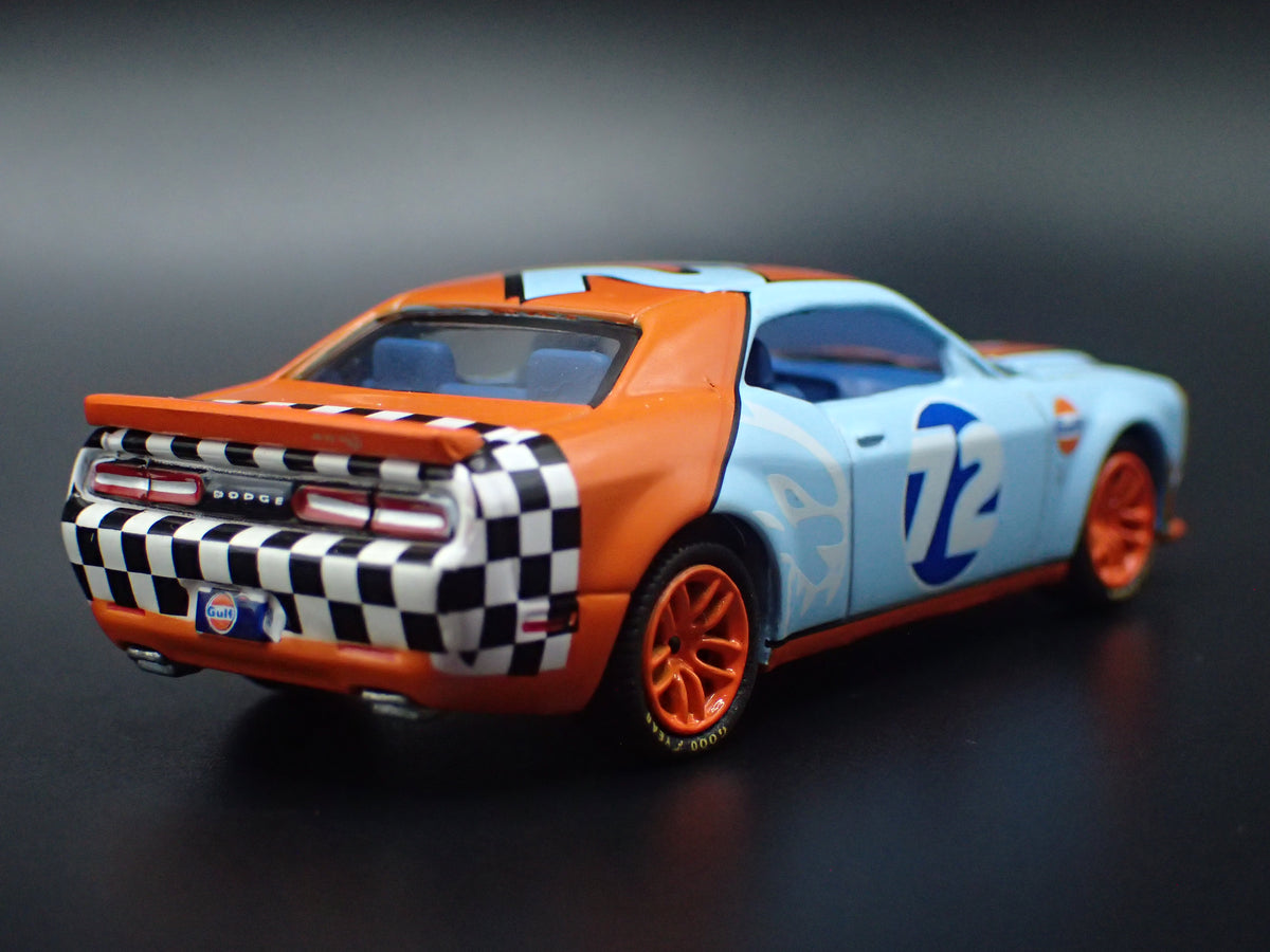 2011-2023 DODGE CHALLENGER SRT HELLCAT GULF 1/64 SCALE DIECAST MODEL CAR