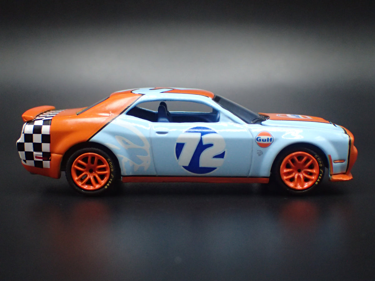 2011-2023 DODGE CHALLENGER SRT HELLCAT GULF 1/64 SCALE DIECAST MODEL CAR