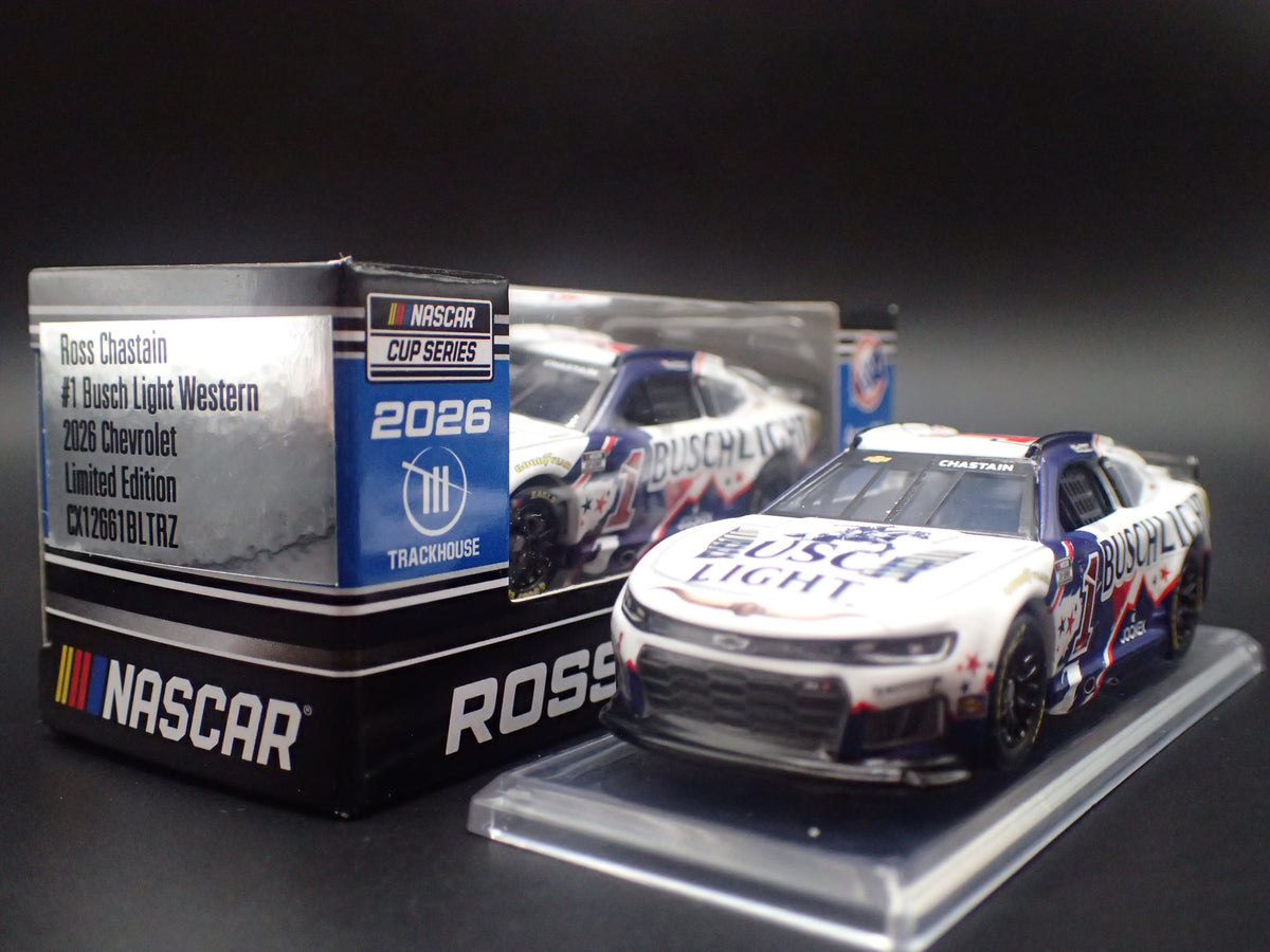 2026 26 CHEVROLET 1 ROSS CHASTAIN BUSCH LIGHT NASCAR 1:64 SCALE DIECAST CAR