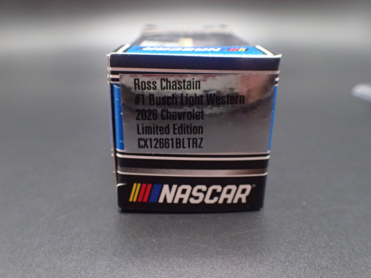 2026 26 CHEVROLET 1 ROSS CHASTAIN BUSCH LIGHT NASCAR 1:64 SCALE DIECAST CAR