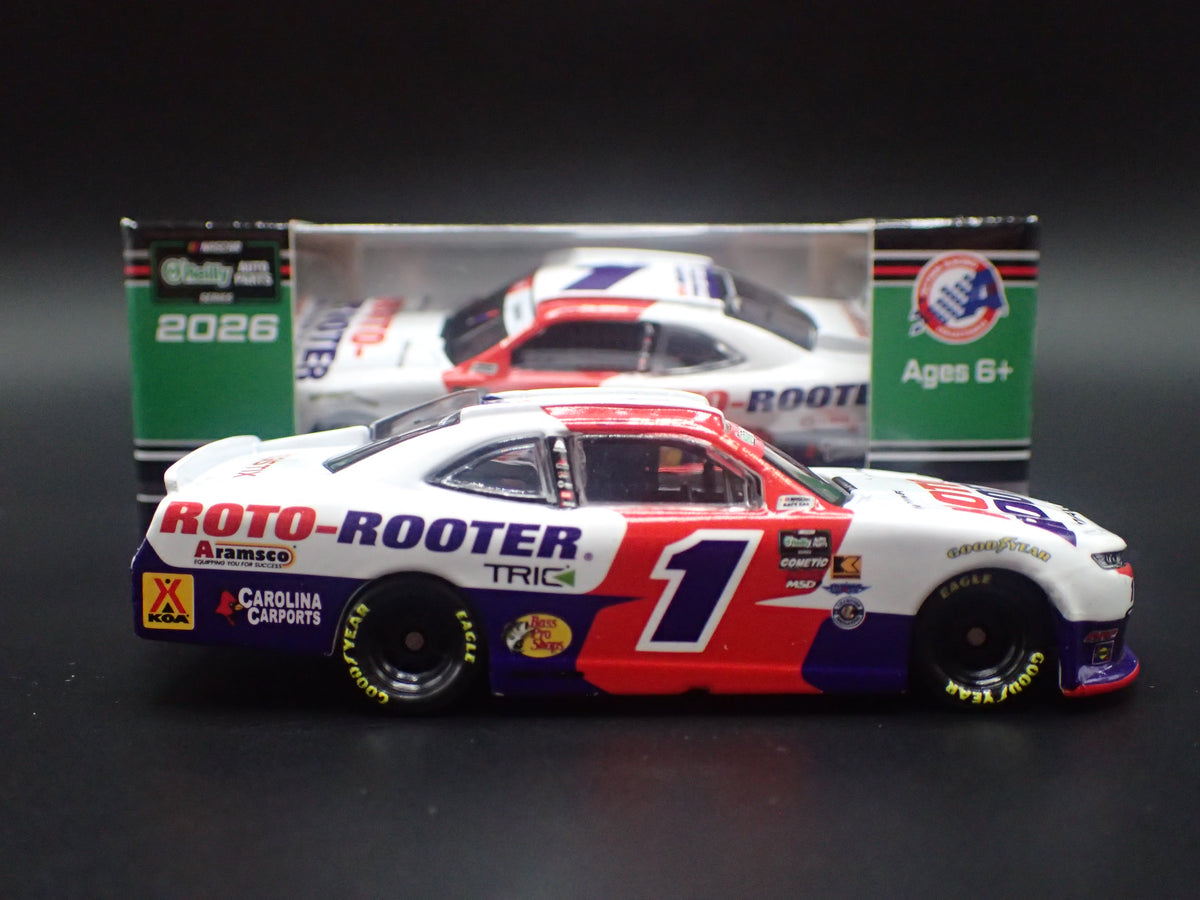 2026 CHEVROLET #1 CONNOR ZILISCH ROTO ROOTER NASCAR 1:64 SCALE DIECAST MODEL CAR