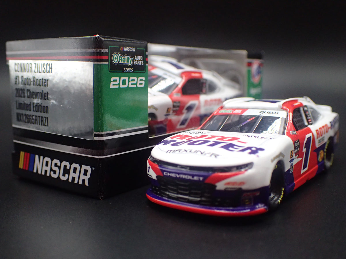 2026 CHEVROLET #1 CONNOR ZILISCH ROTO ROOTER NASCAR 1:64 SCALE DIECAST MODEL CAR