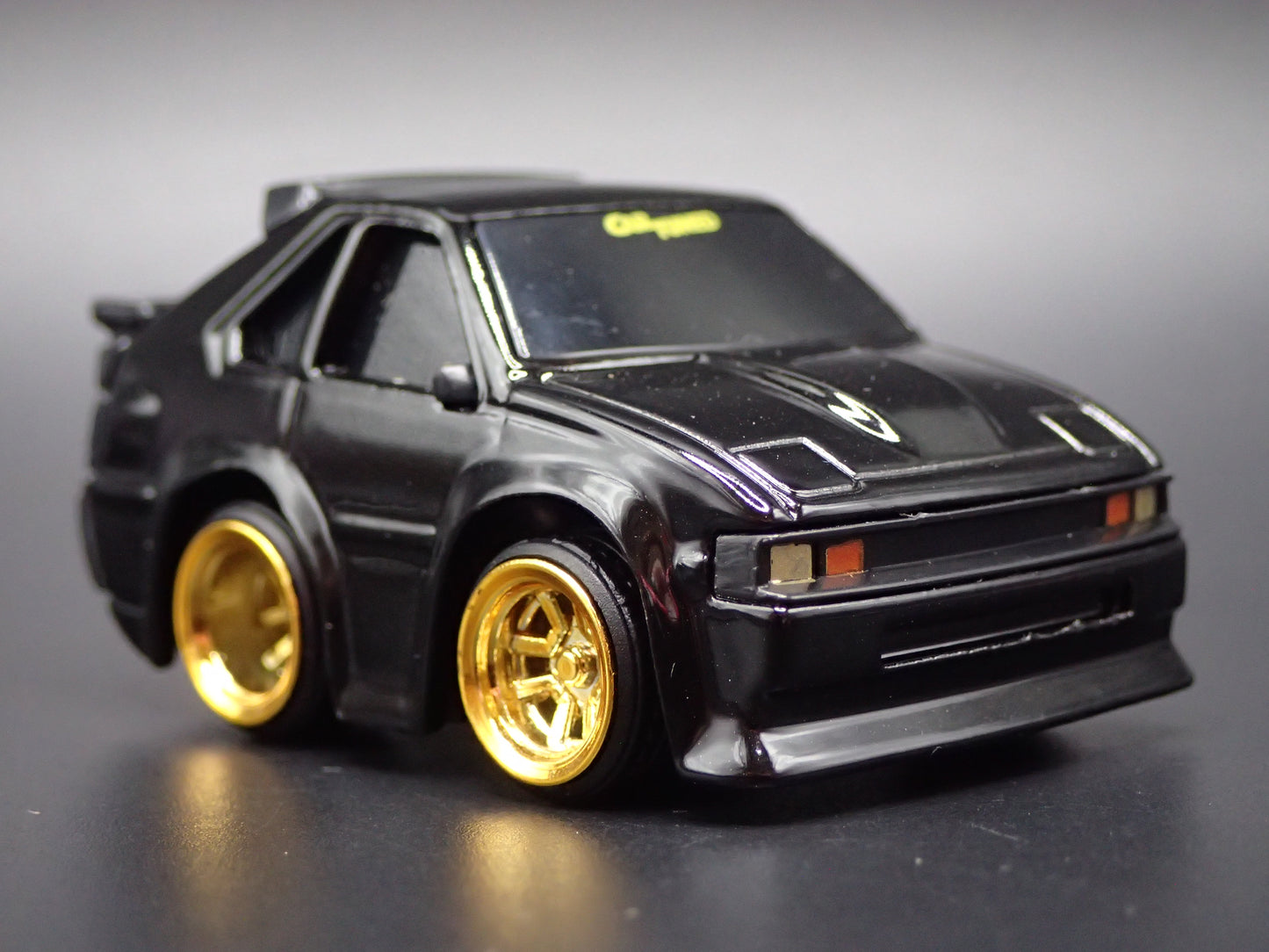 1982-1986 TOYOTA CELICA SUPRA CAR TUNED BLACK JDM 1/64 SCALE DIECAST MODEL CAR