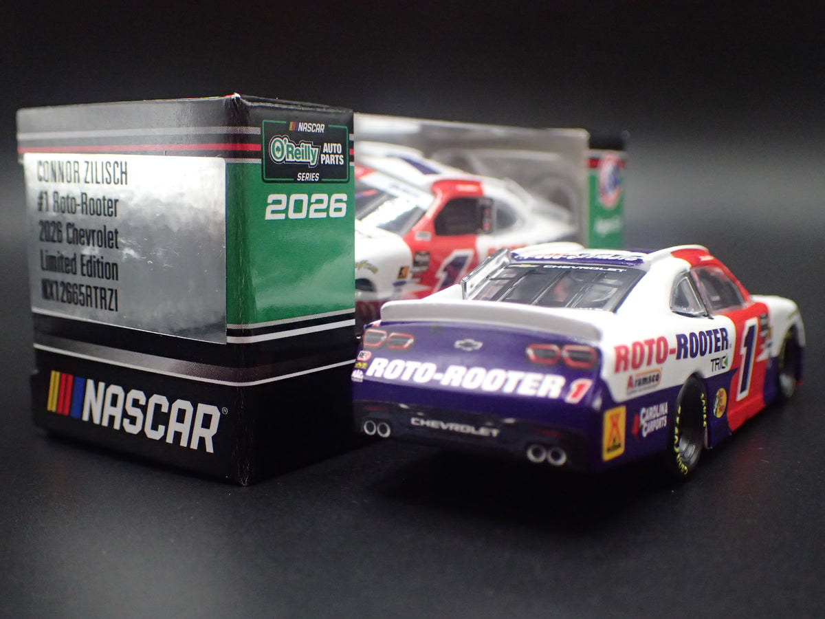 2026 CHEVROLET #1 CONNOR ZILISCH ROTO ROOTER NASCAR 1:64 SCALE DIECAST MODEL CAR