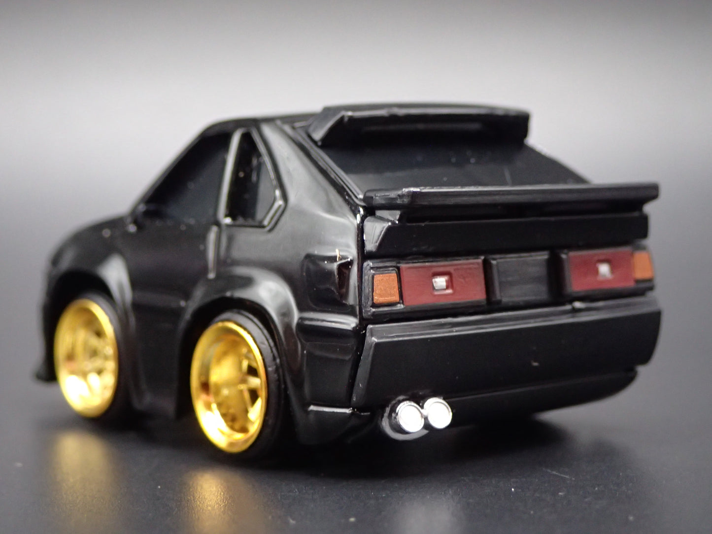 1982-1986 TOYOTA CELICA SUPRA CAR TUNED BLACK JDM 1/64 SCALE DIECAST MODEL CAR