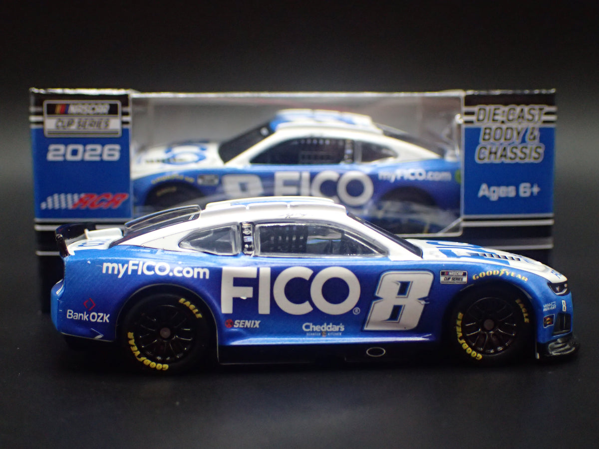 2026 26 CHEVROLET CAMARO ZL1 8 KYLE BUSCH FICO NASCAR 1:64 DIECAST MODEL CAR