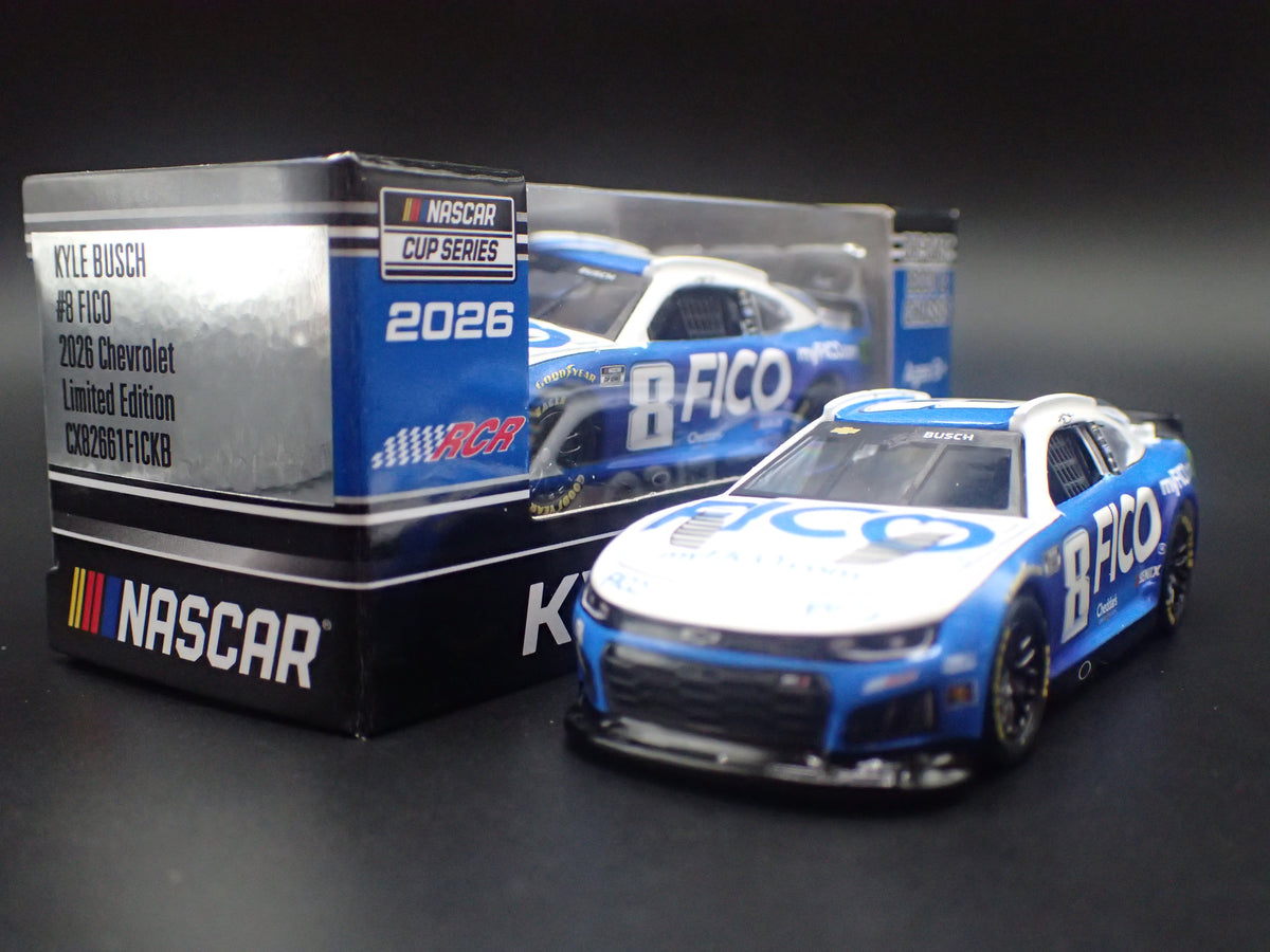 2026 26 CHEVROLET CAMARO ZL1 8 KYLE BUSCH FICO NASCAR 1:64 DIECAST MODEL CAR