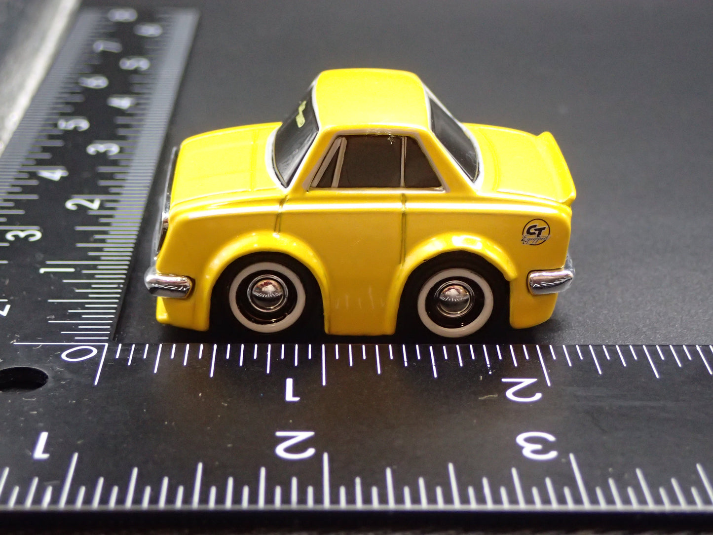 1968-1969 TOYOTA CORONA CAR TUNED YEL 1/64 SCALE COLLECTIBLE DIECAST MODEL CAR
