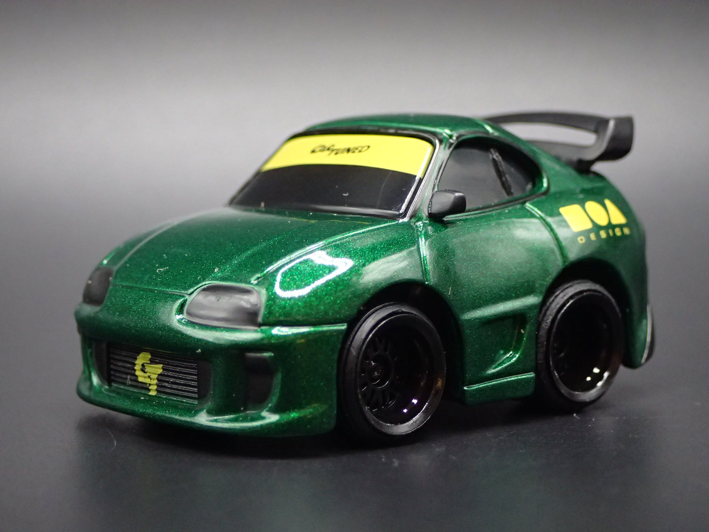 1993-2002 TOYOTA SUPRA CAR TUNED GREEN JDM 1/64 SCALE DIORAMA DIECAST MODEL CAR