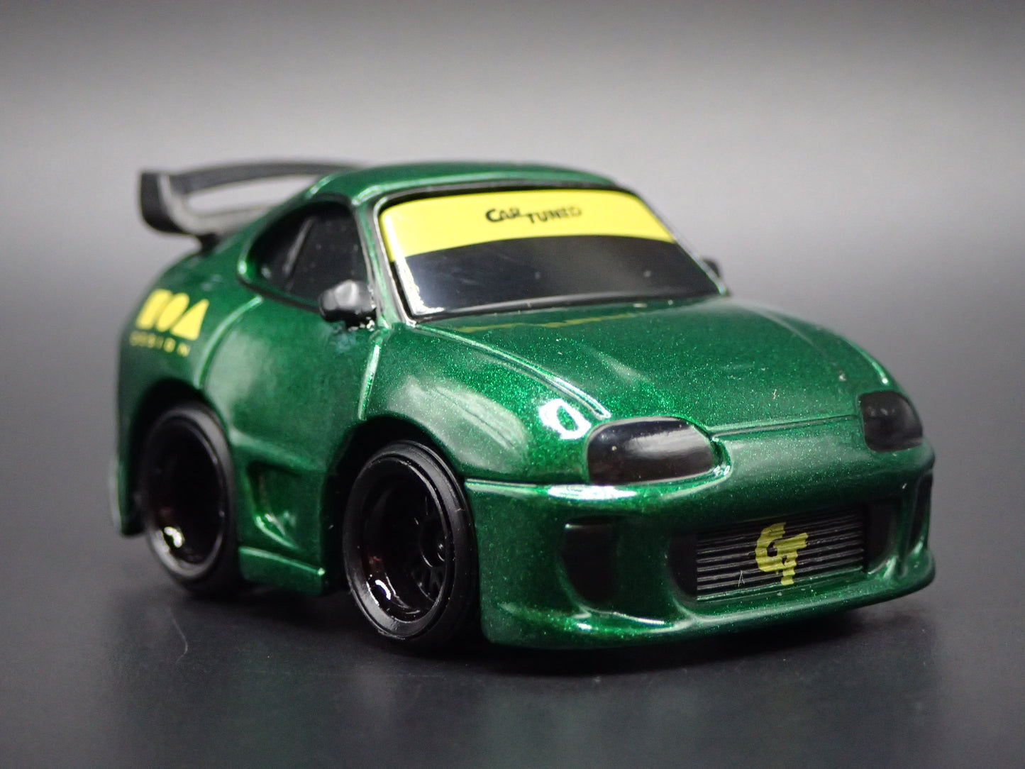 1993-2002 TOYOTA SUPRA CAR TUNED GREEN JDM 1/64 SCALE DIORAMA DIECAST MODEL CAR