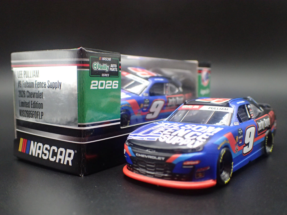 2026 26 CHEVROLET 9 LEE PULLIAM FOLSOM FENCE NASCAR 1:64 SCALE DIECAST CAR
