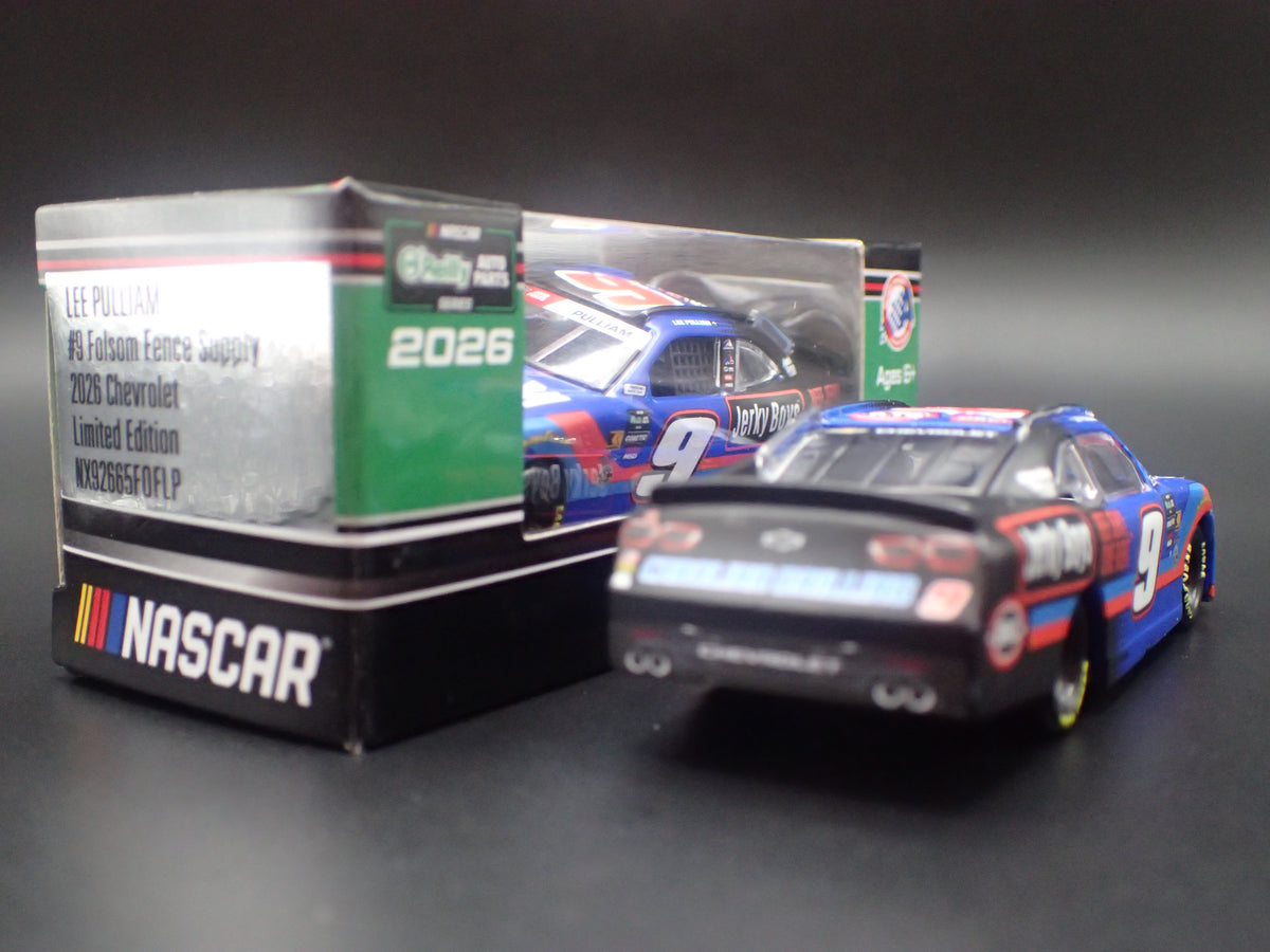 2026 26 CHEVROLET 9 LEE PULLIAM FOLSOM FENCE NASCAR 1:64 SCALE DIECAST CAR