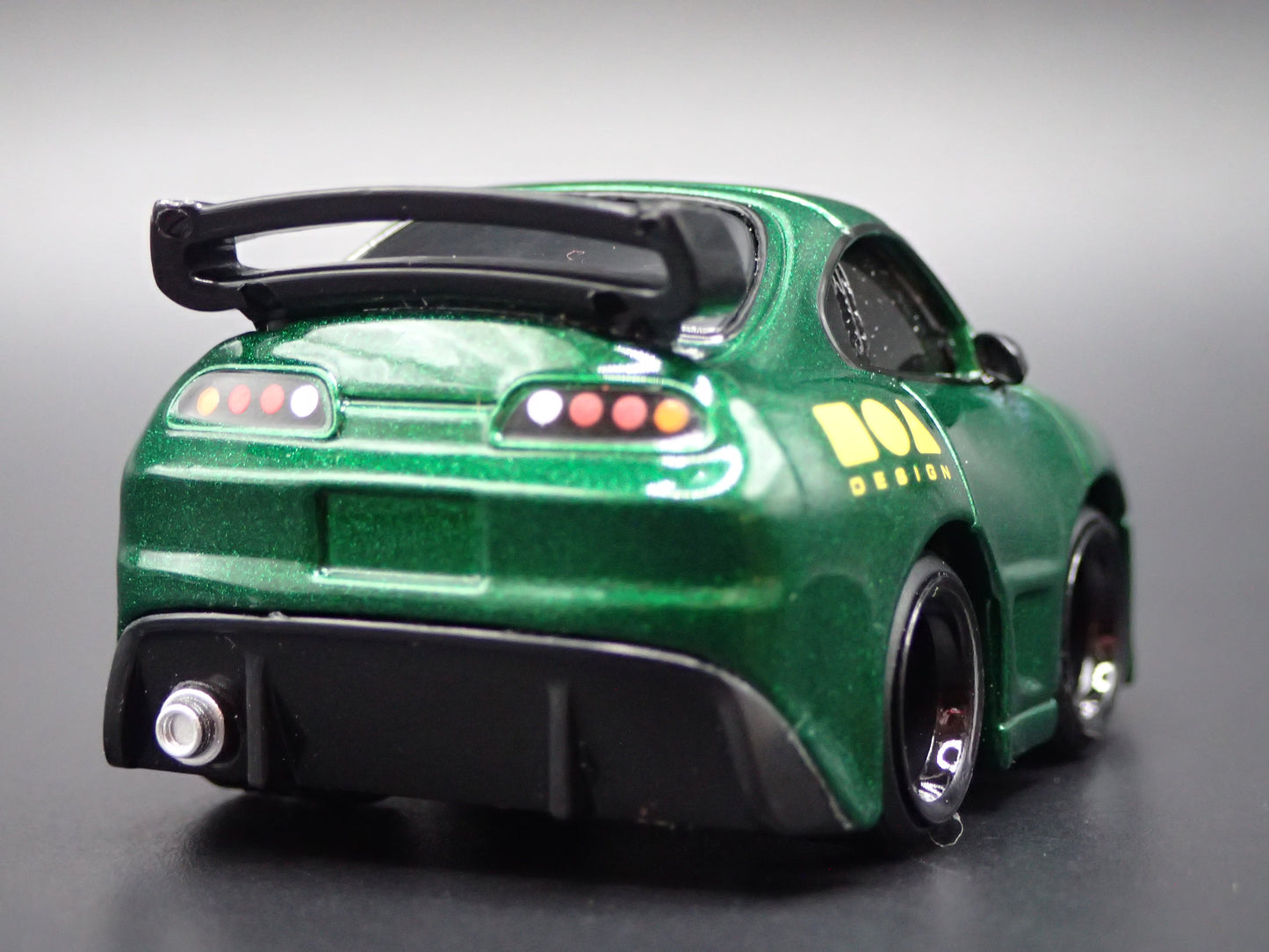 1993-2002 TOYOTA SUPRA CAR TUNED GREEN JDM 1/64 SCALE DIORAMA DIECAST MODEL CAR