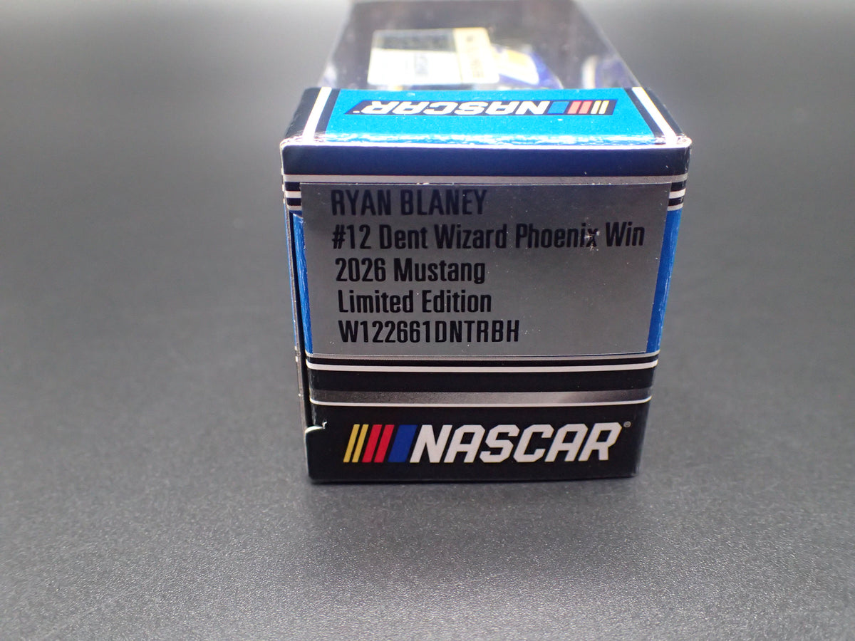 2026 26 FORD MUSTANG #12 RYAN BLANEY DENT WIZARD NASCAR 1:64 SCALE DIECAST CAR