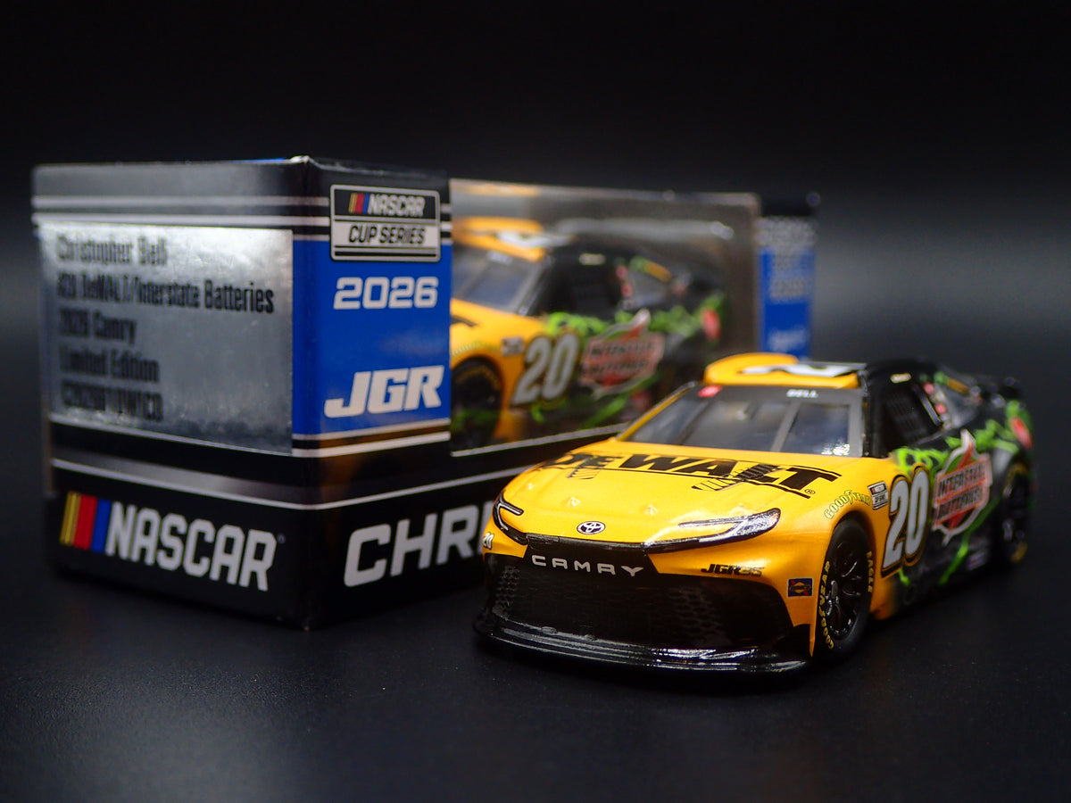 2026 TOYOTA CAMRY 20 CHRISTOPHER BELL DEWALT NASCAR 1:64 SCALE DIECAST CAR