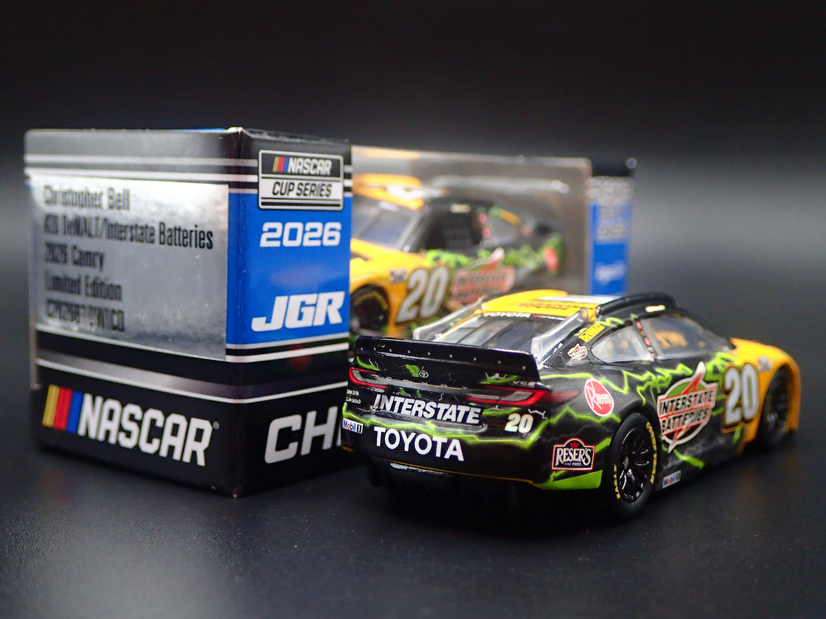 2026 TOYOTA CAMRY 20 CHRISTOPHER BELL DEWALT NASCAR 1:64 SCALE DIECAST CAR