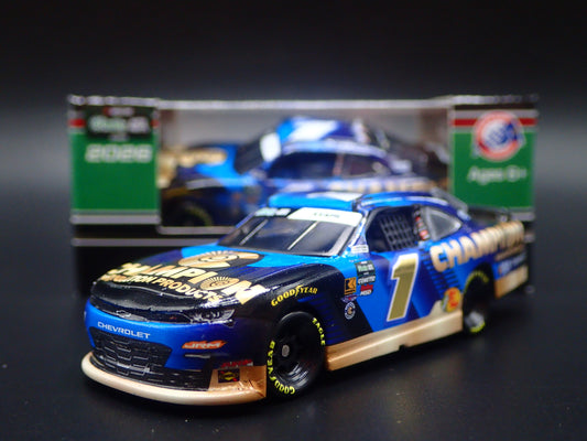 2026 26 CHEVROLET #1 CARSON KVAPIL CHAMPION NASCAR 1:64 SCALE DIECAST CAR-Burning Rubber Toy Company