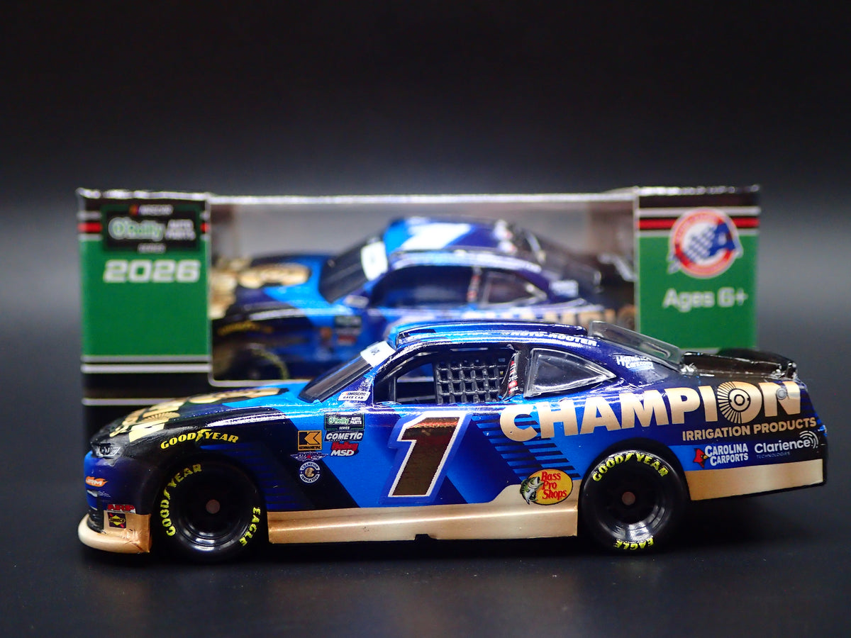 2026 26 CHEVROLET #1 CARSON KVAPIL CHAMPION NASCAR 1:64 SCALE DIECAST CAR